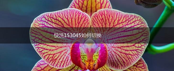 快洗153045如何切换,第1张