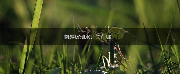 凯越玻璃水开关在哪,第1张