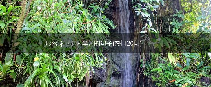 形容环卫工人辛苦的句子(热门20句),第1张