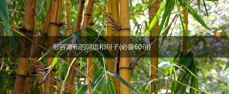 形容瀑布的词语和句子(必备60句),第1张