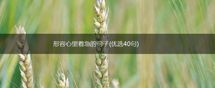 形容心里着急的句子(优选40句),第1张