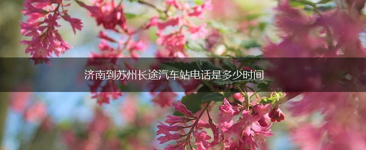济南到苏州长途汽车站电话是多少时间,第1张