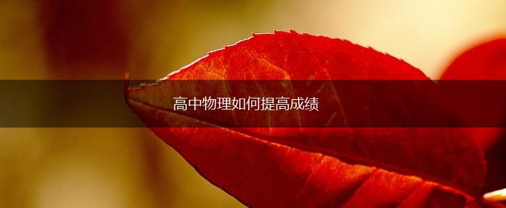 高中物理如何提高成绩,第1张