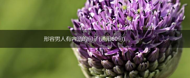 形容男人有内涵的句子(通用60句),第1张