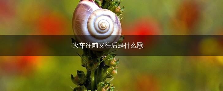 火车往前又往后是什么歌,第1张
