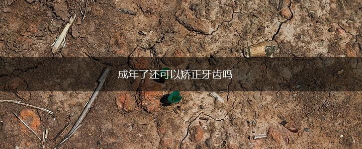 成年了还可以矫正牙齿吗,第1张