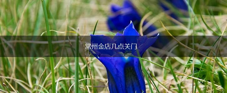 常州金店几点关门,第1张