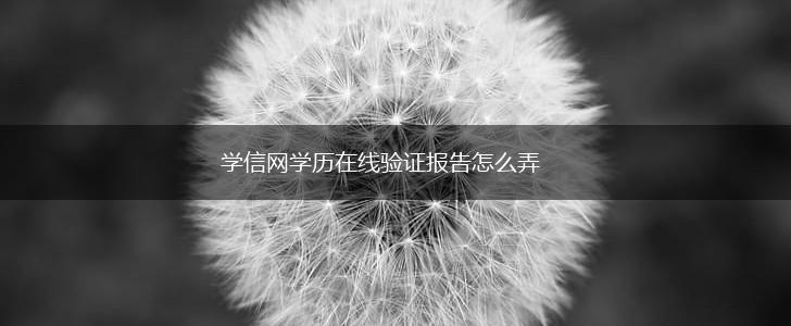 学信网学历在线验证报告怎么弄,第1张