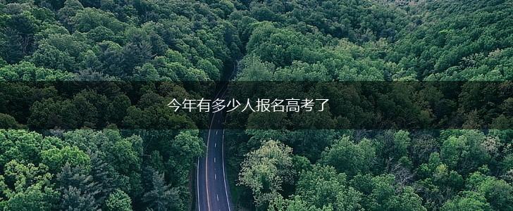 今年有多少人报名高考了,第1张