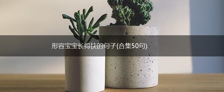 形容宝宝长得快的句子(合集50句),第1张