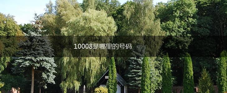 10008是哪里的号码,第1张