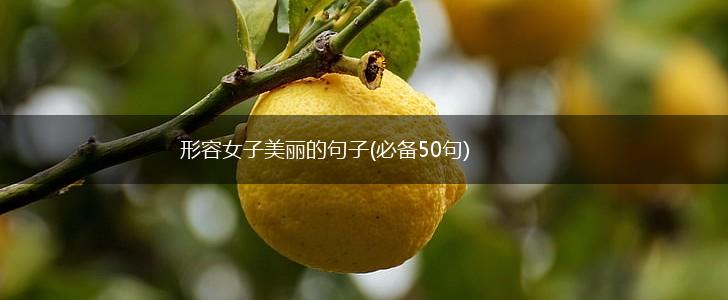 形容女子美丽的句子(必备50句),第1张
