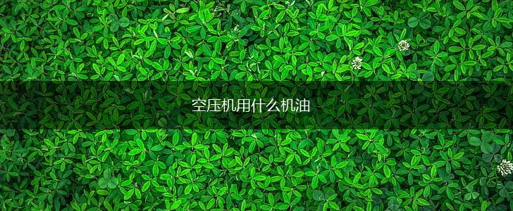 空压机用什么机油,第1张