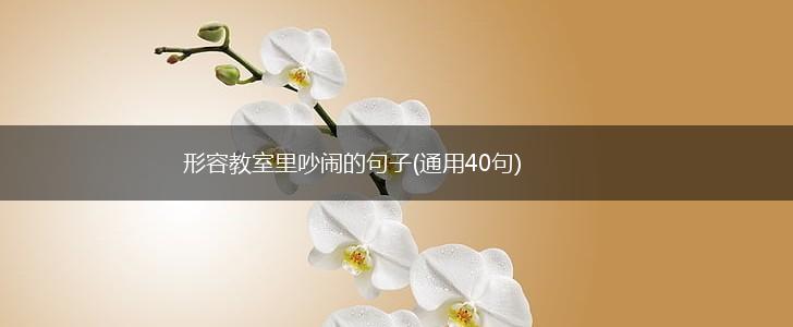 形容教室里吵闹的句子(通用40句),第1张