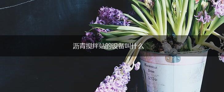 沥青搅拌站的设备叫什么,第1张