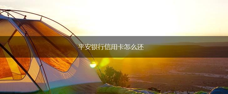 平安银行信用卡怎么还,第1张