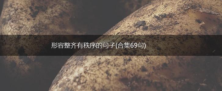 形容整齐有秩序的句子(合集69句),第1张