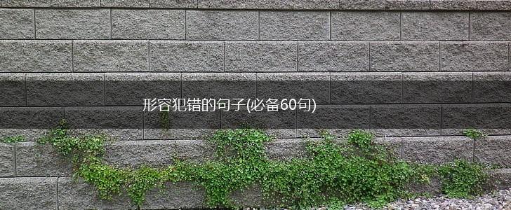 形容犯错的句子(必备60句),第1张