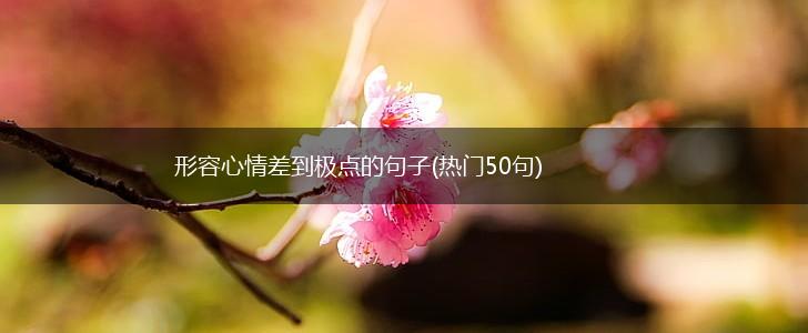形容心情差到极点的句子(热门50句),第1张