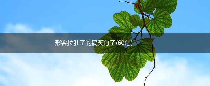 形容拉肚子的搞笑句子(60句),第1张