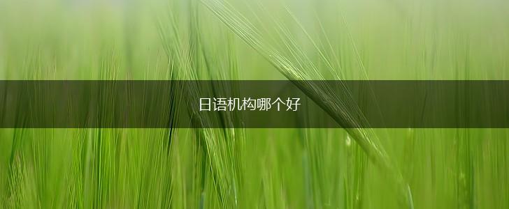 日语机构哪个好,第1张