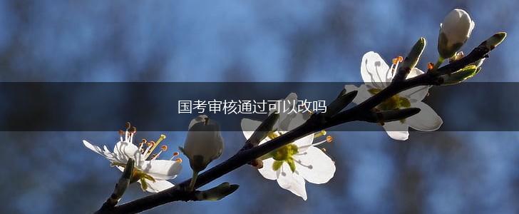 国考审核通过可以改吗,第1张