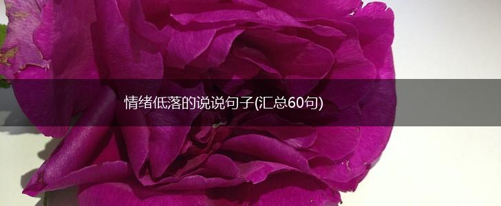 情绪低落的说说句子(汇总60句),第1张