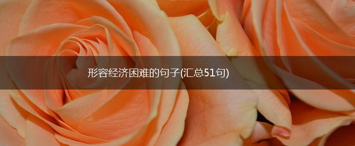 形容经济困难的句子(汇总51句),第1张