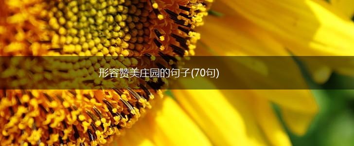 形容赞美庄园的句子(70句),第1张