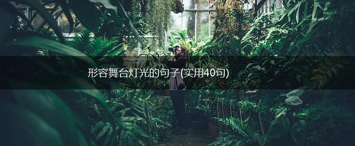 形容舞台灯光的句子(实用40句),第1张