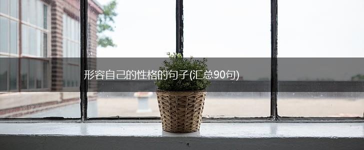 形容自己的性格的句子(汇总90句),第1张