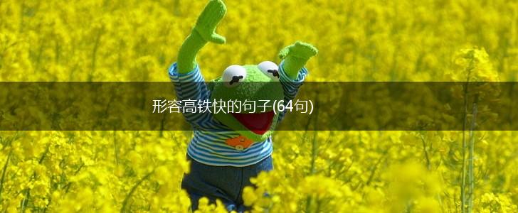 形容高铁快的句子(64句),第1张
