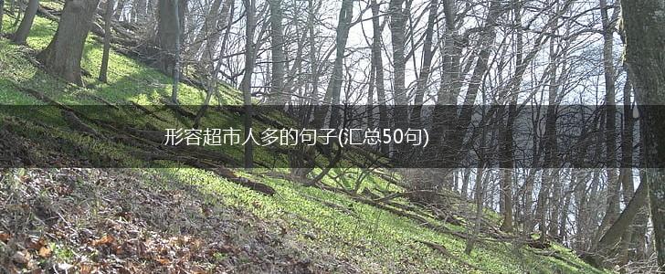 形容超市人多的句子(汇总50句),第1张