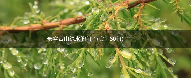 形容青山绿水的句子(实用60句),第1张