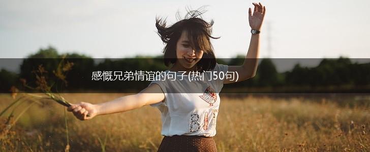 感慨兄弟情谊的句子(热门50句),第1张