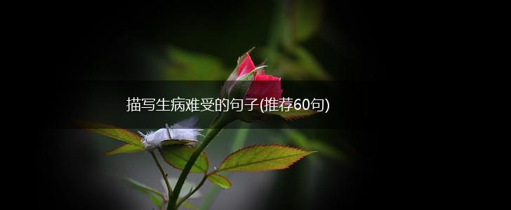 描写生病难受的句子(推荐60句),第1张