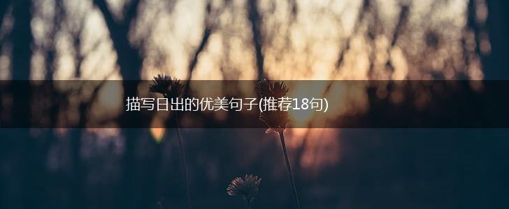 描写日出的优美句子(推荐18句),第1张