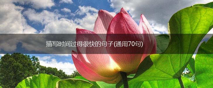 描写时间过得很快的句子(通用70句),第1张