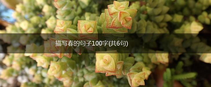描写春的句子100字(共6句),第1张