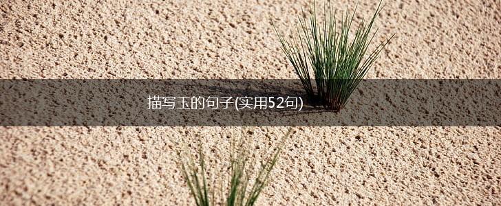 描写玉的句子(实用52句),第1张