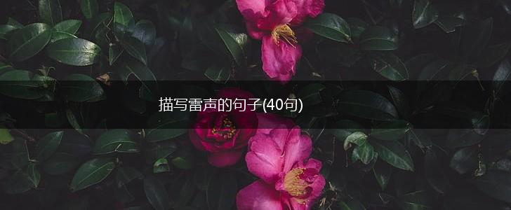 描写雷声的句子(40句),第1张