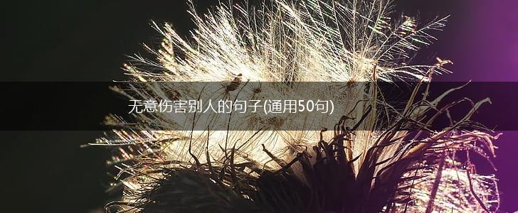 无意伤害别人的句子(通用50句),第1张