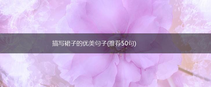 描写裙子的优美句子(推荐50句),第1张