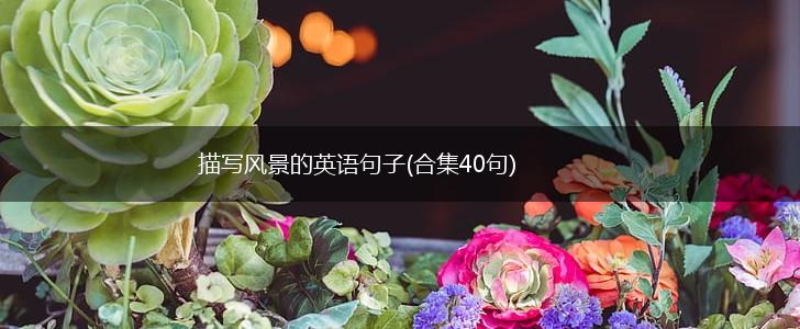 描写风景的英语句子(合集40句),第1张