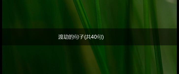 渡劫的句子(共40句),第1张
