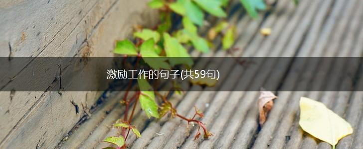 激励工作的句子(共59句),第1张