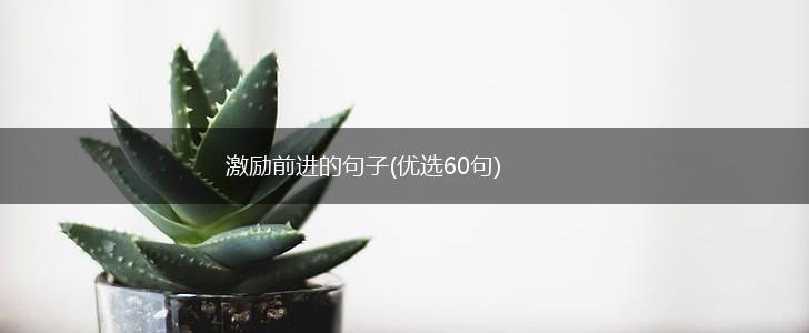 激励前进的句子(优选60句),第1张