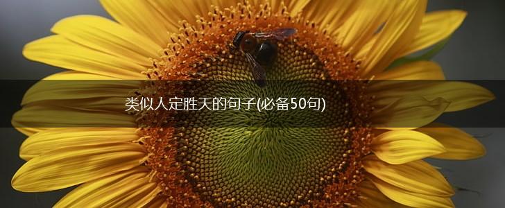 类似人定胜天的句子(必备50句),第1张