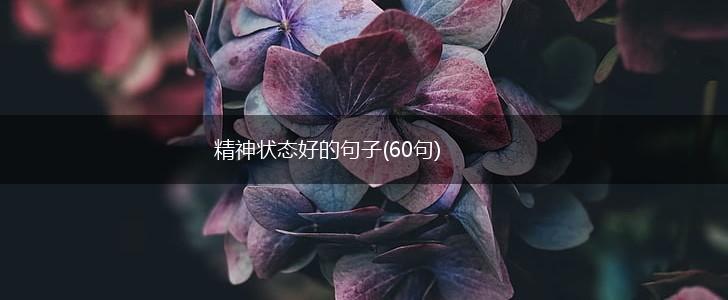 精神状态好的句子(60句),第1张