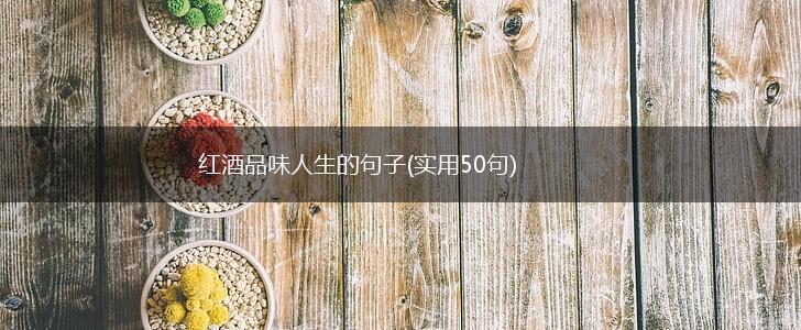 红酒品味人生的句子(实用50句),第1张